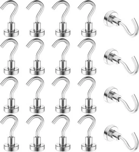 20 Pack Magnetic Hooks Cruise Heavy Duty 25LBS Strong Magnet Hooks for Hanging - Picture 1 of 7