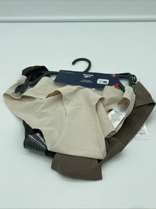 Reebok 3pk Womens Performance Bonded Briefs Underwear Utility UK LARGE BNWT New - Picture 1 of 5