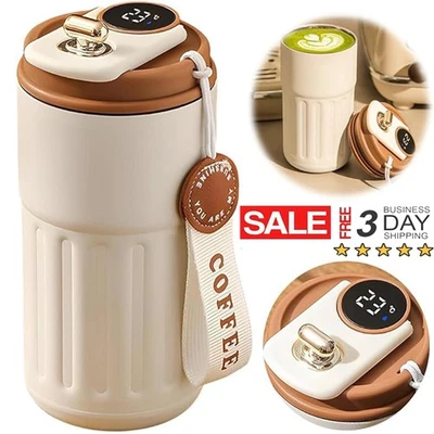 Isolierbecher 410ml Kaffeebecher Thermobecher Coffee to Go Becher Edelstahl Mug - Bild 1 von 4