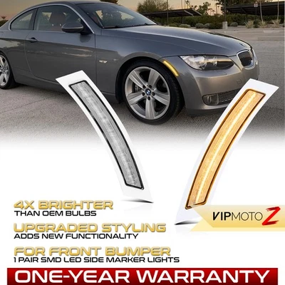 Full LED Side Marker Lights For 2007-2013 BMW E92 328i 328xi 335i 335is 335xi Foto 1 de 4