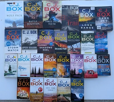 Lot C.J. Box Joe Pickett Game Warden Series Lot Of 25 Books 1-25 PB/TPB/HC GOOD - Image 1 of 2