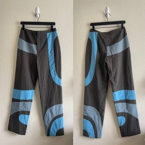 Pantaloni bambola Hosbjerg nuovi con etichette tono blu vita alta gamba dritta pantaloni donna taglia small - Foto 1 di 9