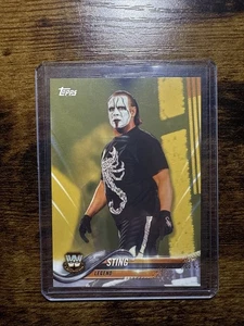 2018 TOPPS WWE THEN NOW FOREVER STING GOLD SSP /10 #199 - Picture 1 of 2