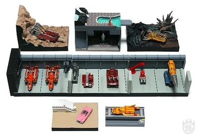 POD Vehicle VOL.2 all 7 set diorama mini figure model  Thunderbirds konami SF - Image 1 of 3