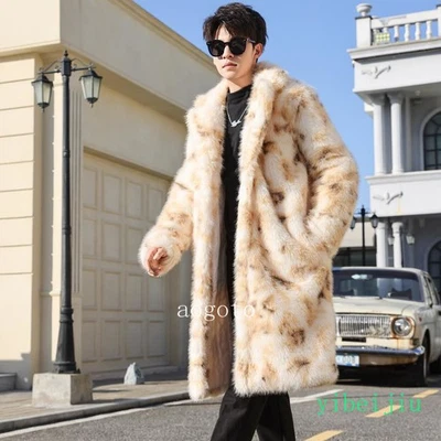 Ropa de invierno gruesa larga hasta la rodilla para hombre abrigos cálidos chaquetas jóvenes Foto 1 de 4