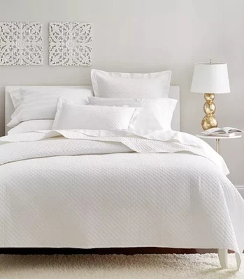Charter Club "Damask" Juego de 3 Cobertores Acolchados con Fundas, Blanco, Algodón, Nuevo con Etiquetas Foto 1 de 4