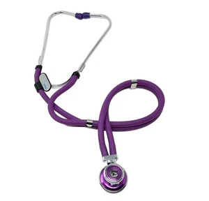 Dual Head Purple Sprague Rappaport Stethoscope with Matching Chest Piece No Box - Picture 1 of 2