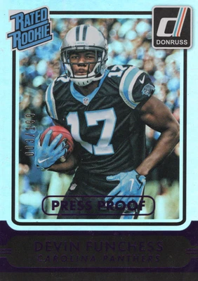 Panini Donruss 2015 clasificación novato #215 Devin Funchess - prueba de prensa púrpura -/199 Foto 1 de 2