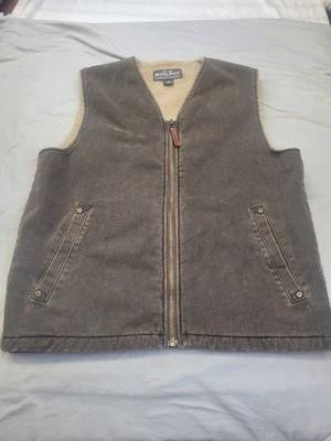 Woolrich Vest Mens Med Saddle Brown Sherpa Lined Workwear Insulated 16016 - Image 1 of 4