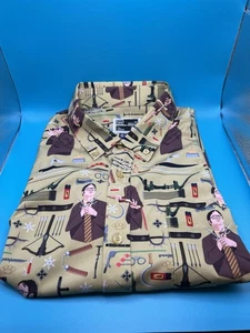 RSVLTS The Office Mens 2XL “1000 Ways to Die” Dwight Short Sleeve Button Up - Picture 1 of 1