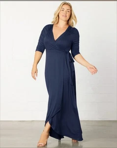 Kiyonna Meadow Dream Maxikleid, Neu mit Etikett, 2X, schwarz. Poly/Elasthan Strick - wunderschön  - Bild 1 von 8