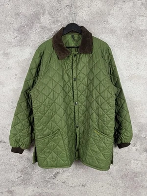 Vintage Barbour Green Quilted Jacket Big Pocket Mens Size M - Image 1 of 4