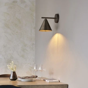 Wall Scone Bras Scandinavian Wall Light Design, Cone Indoor Outdoor Sconce Light - Picture 1 of 8
