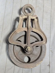 Vintage Pulley Barn Hay Loft Ranch Country Decor Farm Ranch Louder Chevy - Picture 1 of 10