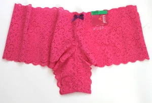 JENNI by Jennifer Moore HIPSTER Panty UNDERWEAR Floral HOT Smolder PINK Lace L - Picture 1 of 1