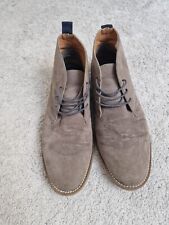 Mens Suede Boots Grey Size 8