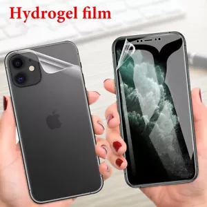 Película protectora de pantalla de hidrogel para iPhone 16 Pro Max 13 14 12 11 SE XR X 15 - Imagen 1 de 12