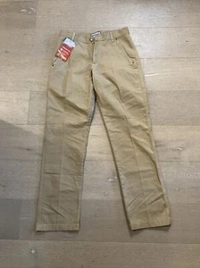 Neu mit Etikett Wrangler gerade Passform khaki Anzughose Etikett Größe 30 x 32 100 % Baumwolle NH850FN - Bild 1 von 7