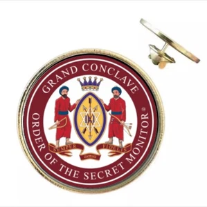 Order Of The Secret Monitor Masonic 26mm Metal Lapel Pin Badge - Picture 1 of 2