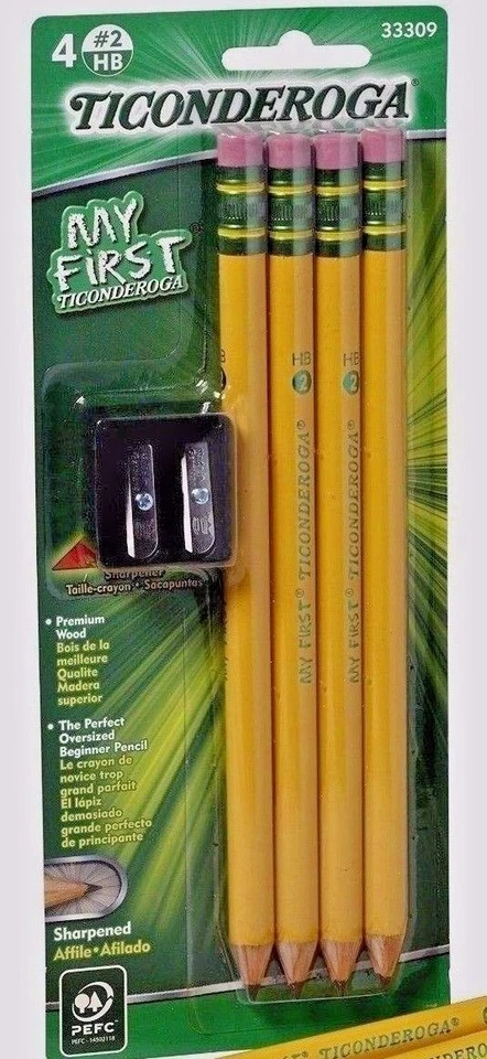 Dixon Ticonderoga My First Pencil Set with Sharpener 33309