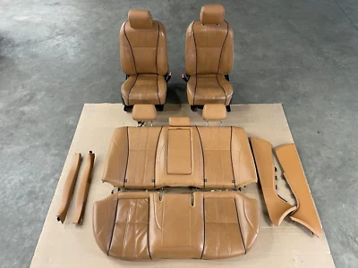Juego de asientos delanteros y traseros 10 11 12 13 14 15 Jaguar XJL marrón 1320 OEM Foto 1 de 4