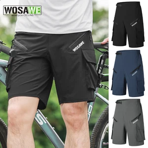 WOSAWE Transpirable Sin Arrugas Debajo Baggy MTB Shorts YKK Bolsillo con Cremallera - Imagen 1 de 17