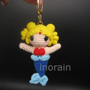 Häkeln Amigurumi Sailor Moon Cosplay Meerjungfrau Plüschpuppe Schlüsselanhänger Tasche Schaukel - Bild 1 von 6