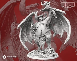 Dämonenprinz des Untodes Miniatur Blutfürst Orcus Figur für TTRPG's wie D&D 5e - Picture 1 of 8
