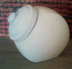 DW-0023/4- Schrühware - Keramik-Rohling - Große Bonbon-Dose mit Deckel - 21,5 - Bild 1 von 3
