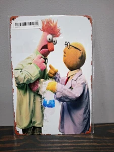 Dr Bunsen Honeydew & Beaker 12 x 8 inch Metal Sign - Picture 1 of 4