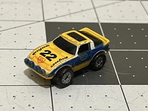 Vintage 1986 Galoob Micro Machines - Mazda RX-7 GLS Rally Car Blue & Yellow #22 - Picture 1 of 4