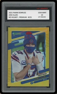 JOSH ALLEN 2021 PANINI DONRUSS A PRUEBA DE PRENSA HOLO SIN CASCO PRIMER GRADO 10 TARJETAS - Imagen 1 de 1