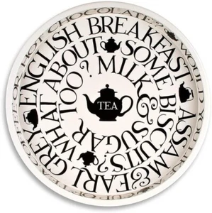 Emma Bridgewater BLACK TOAST Round Tin Tray - Full Range in Stock - Picture 1 of 1