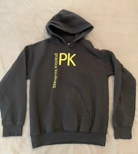 Practice Kindness Hoodie Men's Small Black Pull Over (print front and back) - Picture 1 of 10