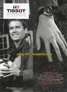 Relojes TISSOT 1 página revista ANUNCIO IMPRESO 2011 MICHAEL OWEN tejido modisto - Imagen 1 de 1