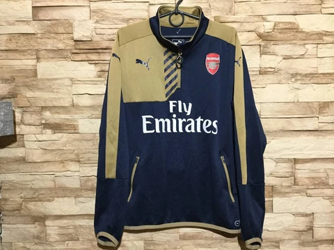 ARSENAL LONDON 2015 2016 FOOTBALL SOCCER TRAINING TOP SWEATSHIRT 1/4 ZIP PUMA Cover