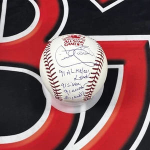 Cecil Fielder Autographed 1991 ASG Stat Logo Ball Signed Steiner Yankees Tigers - Picture 1 of 5