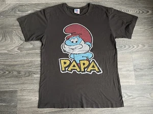 Papa Schlumpf Shirt Junk Food Hergestellt in den USA Größe Large - Bild 1 von 6