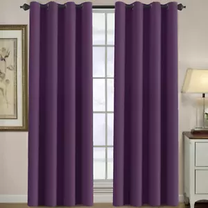 Thermal Insulated Blackout Window Curtains for Bedroom/Living Room Ultra Soft an - Picture 1 of 12