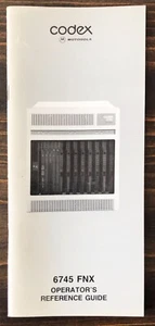 Codex - 6745 FNX Operator's Reference Guide - Picture 1 of 5