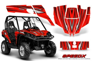 CAN-AM COMMANDER 800R 800XT 1000 1000XT 1000X GRAPHICS KIT DECALS SPEEDX RED - Bild 1 von 1