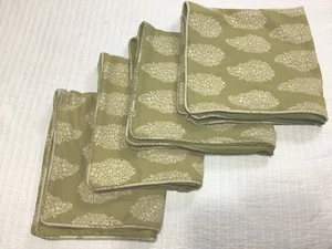Pottery Barn Set Of 4 Green Paisley Pillow Shams 2 Euro / 2 Standard - Picture 1 of 10