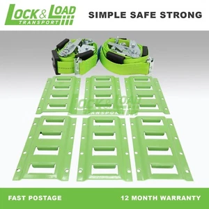 LOCK & LOAD RW12 E-TRACK WHEEL TIE DOWN KIT FOR LOWERED CAR TRAILER AND ATV - Picture 1 of 9