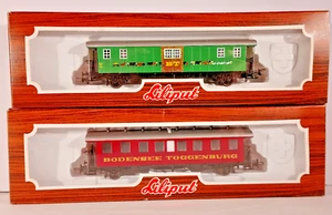 Juego de 2 vagones de tren Liliput 27950 y 27952 Bodensee Togenburg - escala HO NUEVO en caja - Imagen 1 de 2