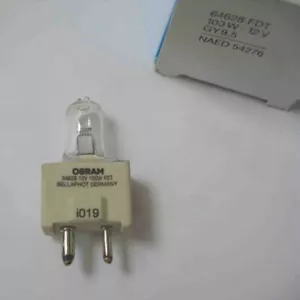 OSRAM 64628 12V100W FDT BELLAPHOT GY9.5 Lamp 100W 12V 54276 A1/261 Halogen Bulb - Picture 1 of 2