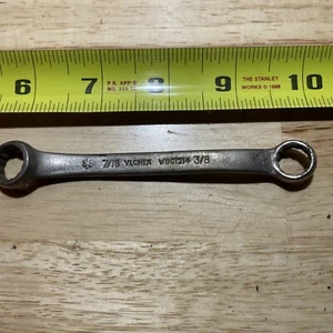 Vintage VLChek WBC1214 7/16" x 3/8" 12pt box end wrench! Made in the USA! - Picture 1 of 6