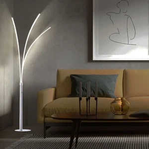LED Cromo Coprire Proiettori Supporto Luce Dormire Illuminazione Stanza - Foto 1 di 9