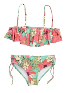Billabong EB1204 Girls Aloha Sun Flutter Two-Piece Swimsuit Size 14 - Picture 1 of 4