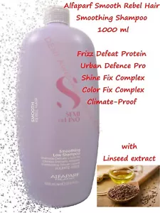 Alfaparf Semi Di Lino SMOOTH Rebel Smoothing Shampoo for Unruly Hair 1000 ml - Picture 1 of 1