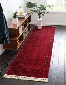 2'.7 x 10' Runner Red/Burgundy Area Rug Home Decorative Art Soft Carpet Collecti - Picture 1 of 3